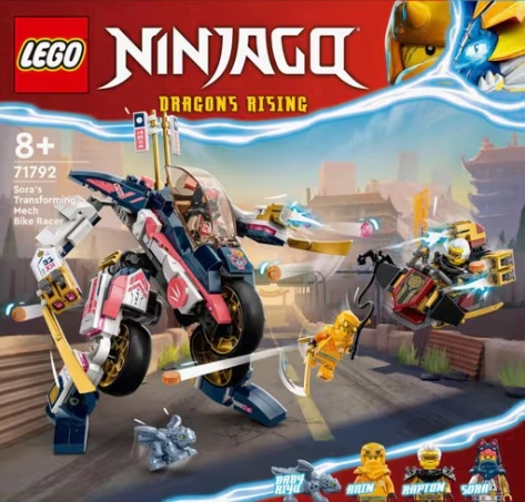LEGO - NINJAGO 71792 "Sora átalakítható robot versenymotorja"