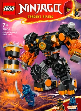 LEGO - NINJAGO 71806 "Cole elemi földrobotja"